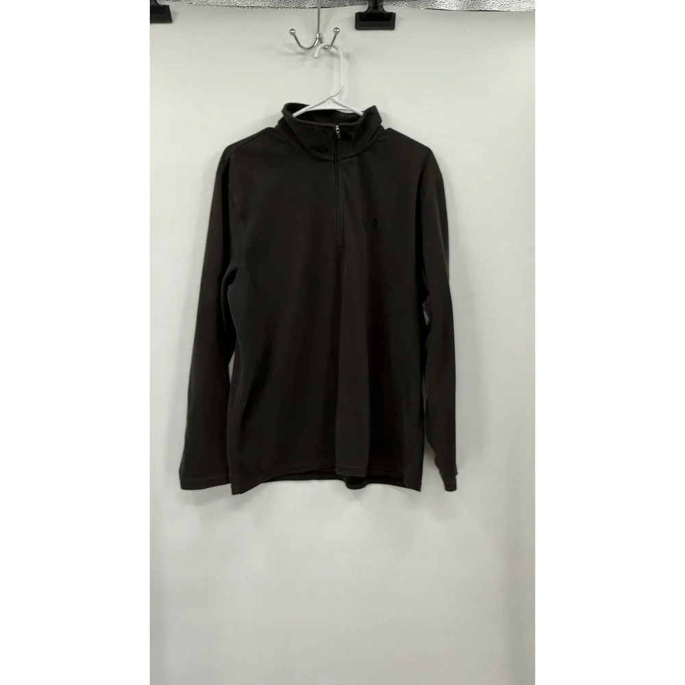 The North Face Large TKA 100‎ Fleece Pullover Mens Brown Quarter Zip Jacket